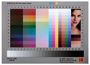 IT8.7/2 Kodak color chart